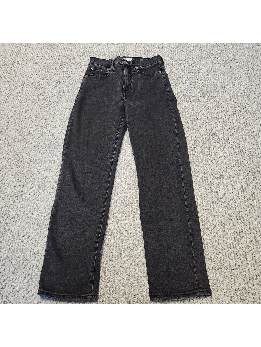 Madewell Classic Straight Leg Black Jeans Size 23